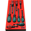 164 X 400 X 22mm Insert Tray & 9 Screwdrivers